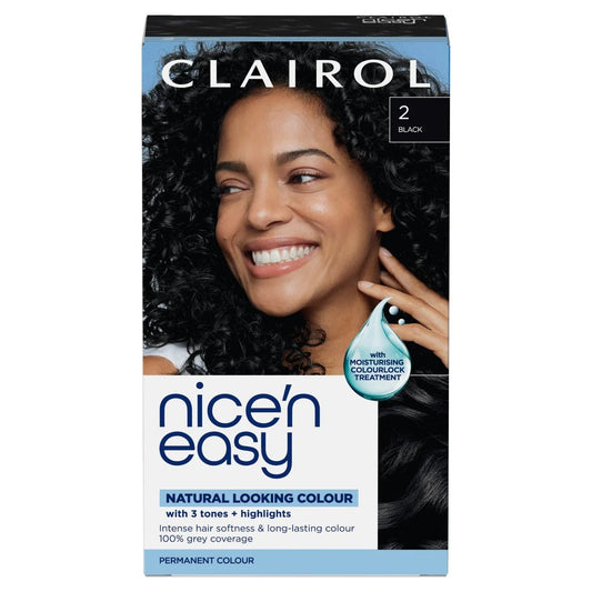 Clairol Nice 'n Easy Permanent Hair Colour Black 2 - Direct2Customer