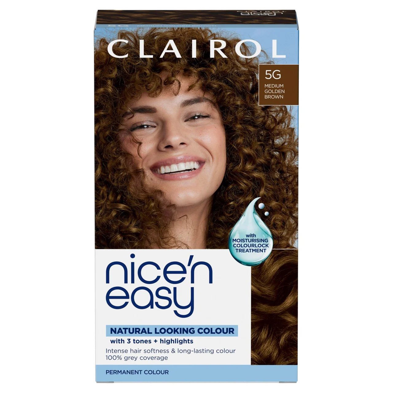 Clairol Nice 'n Easy Permanent Hair Colour Medium Golden Brown 5G - Direct2Customer