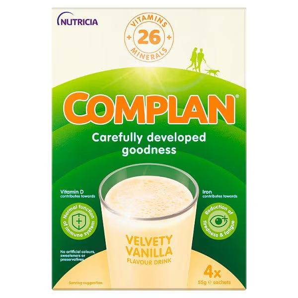 Complan Sachets Vanilla 4x55g