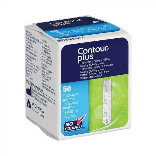 Contour Plus Glucose Test Strips 50