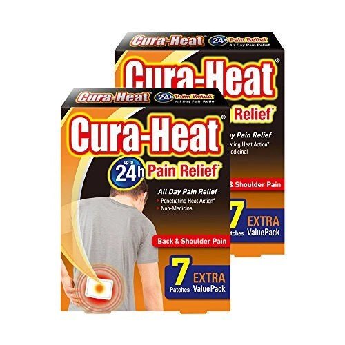 Cura-Heat Back & Shoulder Pain - 14 Patches (Pack of 2) - Direct2Customer