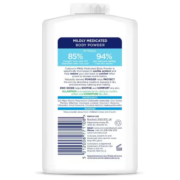Cuticura Mildly Medicated Body Powder 250g