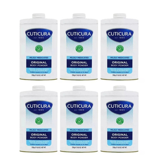 Cuticura Talcum Powder 250g - Pack of 6