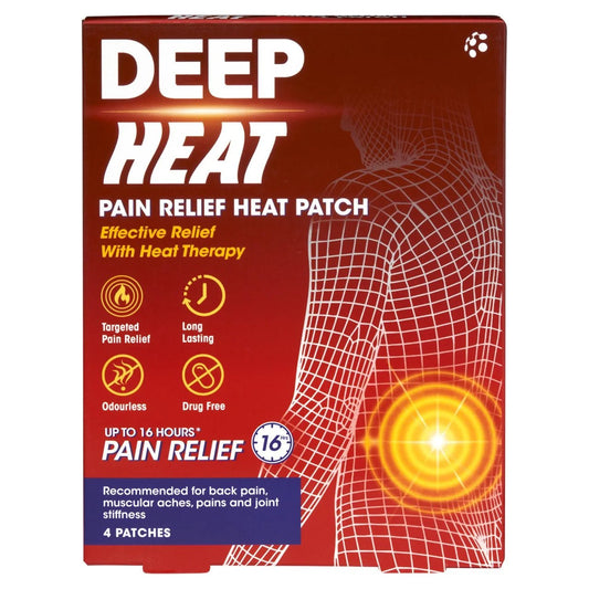 Deep Heat Patches Pack of 4 - Direct2Customer