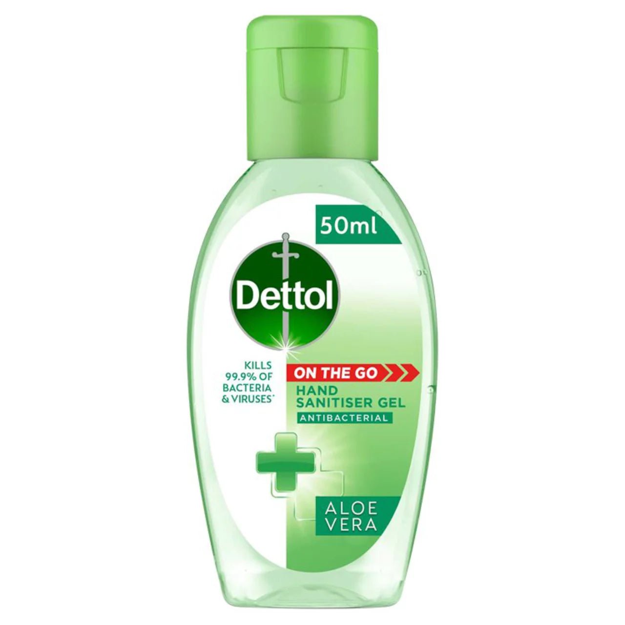 Dettol Antibacterial Hand Sanitiser Aloe Vera Gel 50ml - Direct2Customer