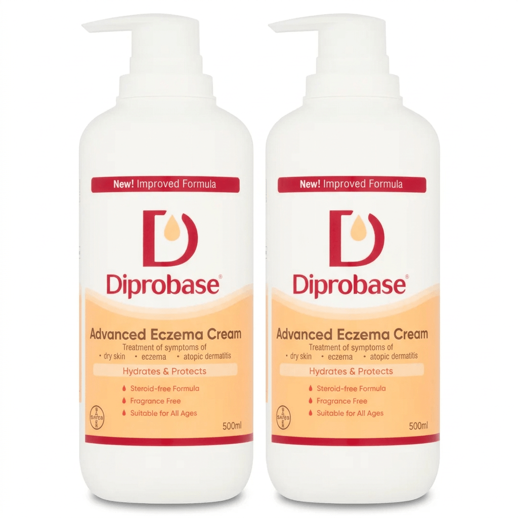 Diprobase Advanced Eczema Cream 500ml - Pack of 2 - Direct2Customer