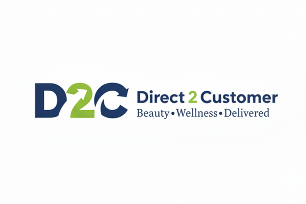 Direct2Customer Logo Beauty Wellness Delivered