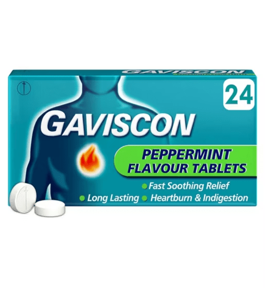 Gaviscon Peppermint Tabs 24 - Direct2Customer