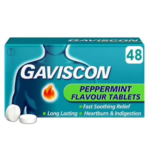 Gaviscon Peppermint Tabs 48