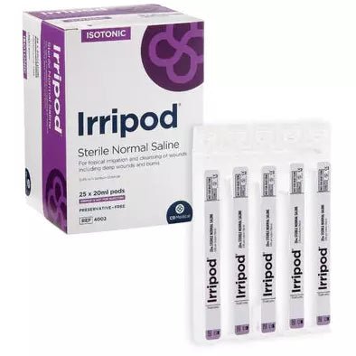 Irripod Sodium Chloride Irrigation Pods 0.9% 20ml - Pack of 25 - Direct2Customer
