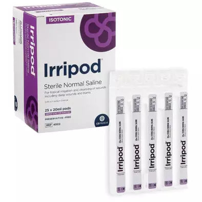 Irripod Sodium Chloride Irrigation Pods 0.9% 20ml - Pack of 25