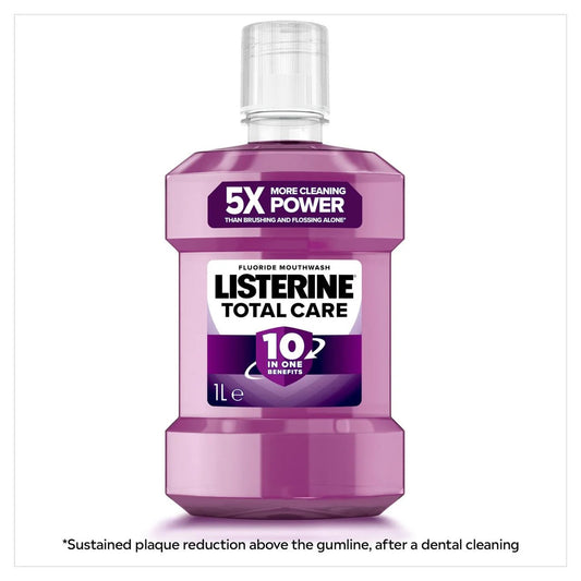 Listerine Total Care 10-in-1 Benefit Clean Mint Mouthwash 1L - Direct2Customer
