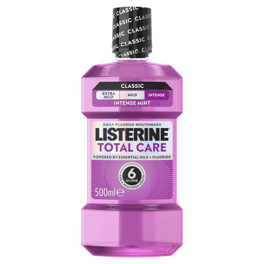 Listerine Total Care 6-in-1 Benefit Clean Mint Mouthwash 500ml - Direct2Customer