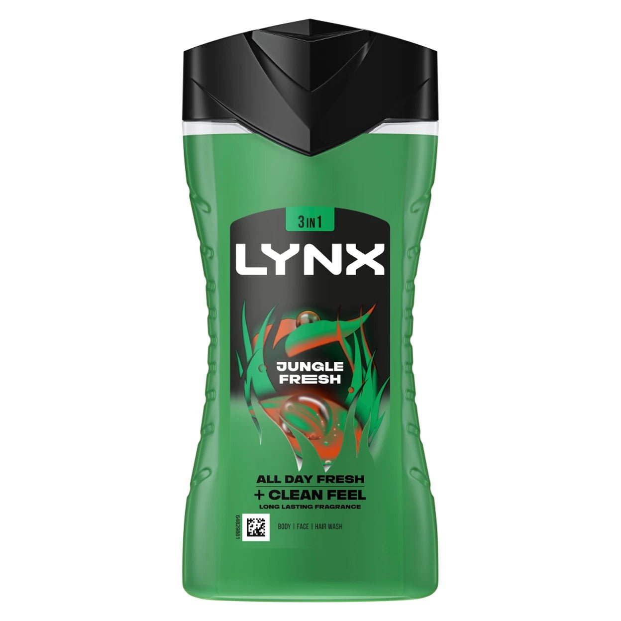 Lynx 3-in-1 Jungle Fresh Body Wash 225ml - Direct2Customer