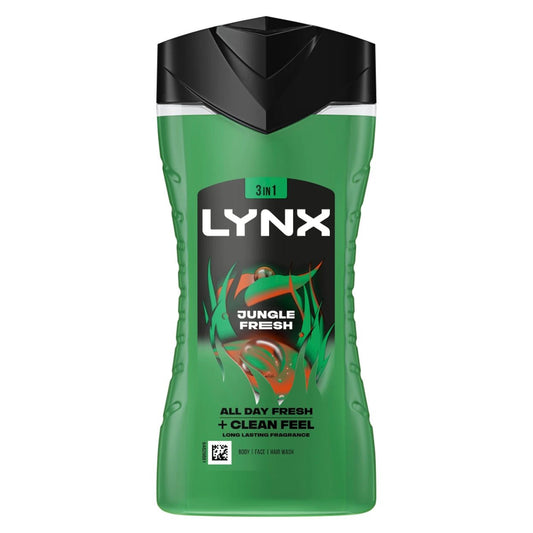 Lynx 3-in-1 Jungle Fresh Body Wash 225ml - Direct2Customer