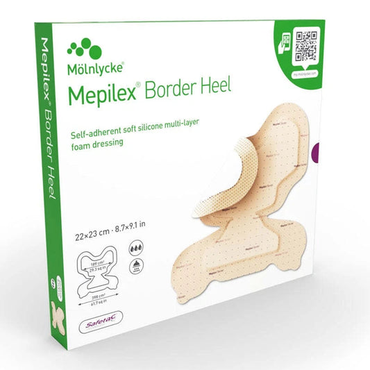 Mepilex Border Heel 22x23cm Pack of 10