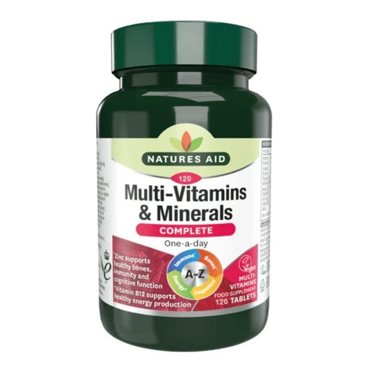 Nature's Aid Complete Multi-Vitamins & Minerals 120 Tablets - Direct2Customer