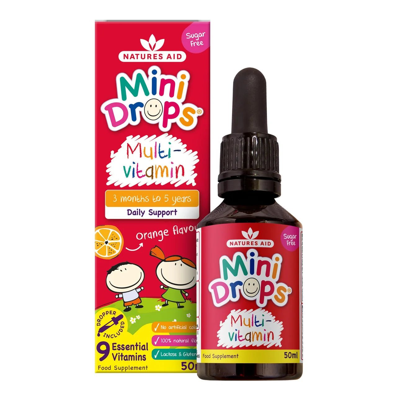 Nature's Aid Mini Drops Multivitamin 50ml - Direct2Customer