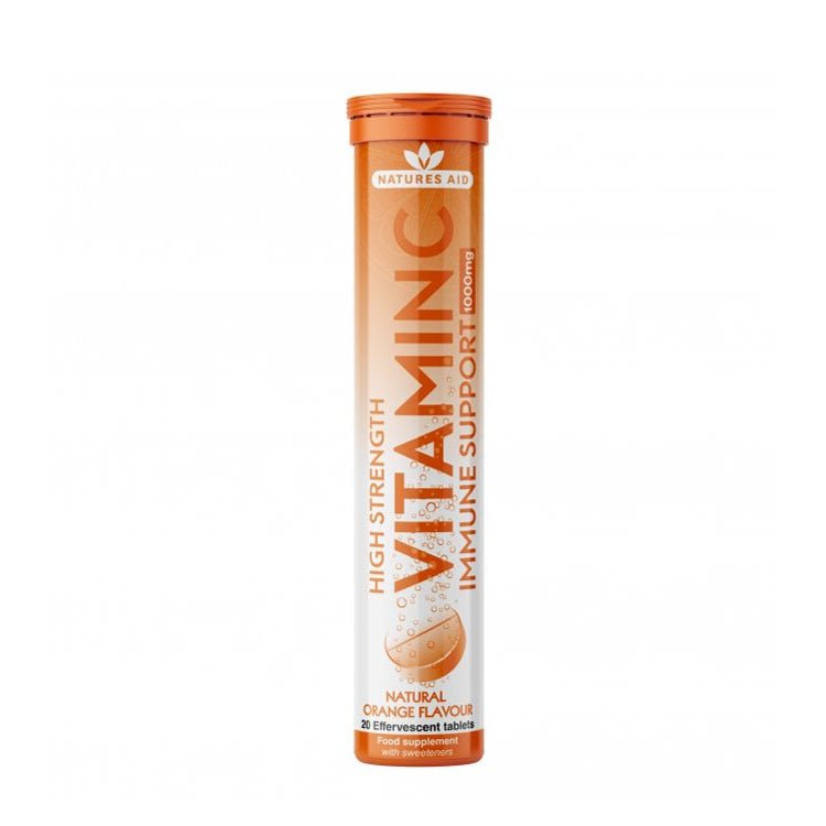 Nature's Aid Vitamin C 1000mg Effervescent Orange Tablets 20 - Direct2Customer