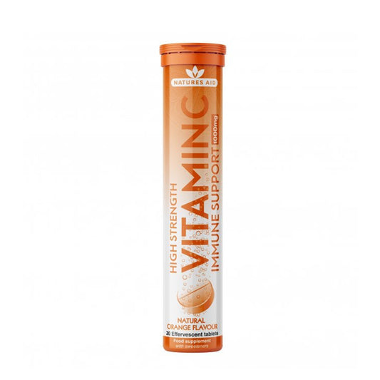 Nature's Aid Vitamin C 1000mg Effervescent Orange Tablets 20