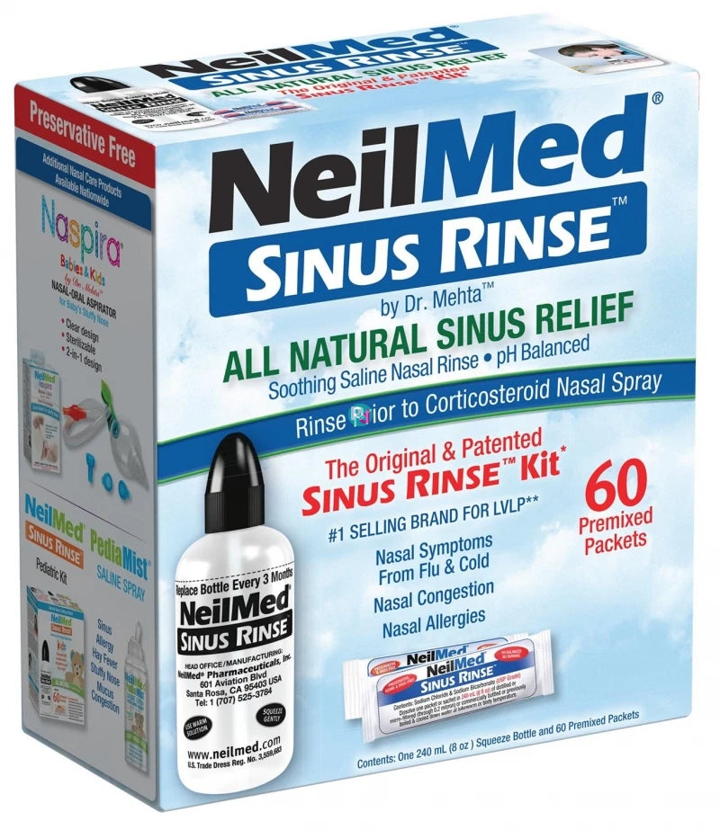 NeilMed Sinus Rinse Kit 60 Sachets - Direct2Customer
