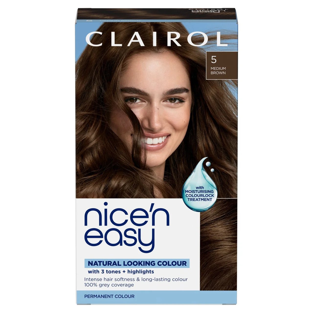 Nice N Easy Permanent Hair Colour Medium Brown No.5 - Direct2Customer