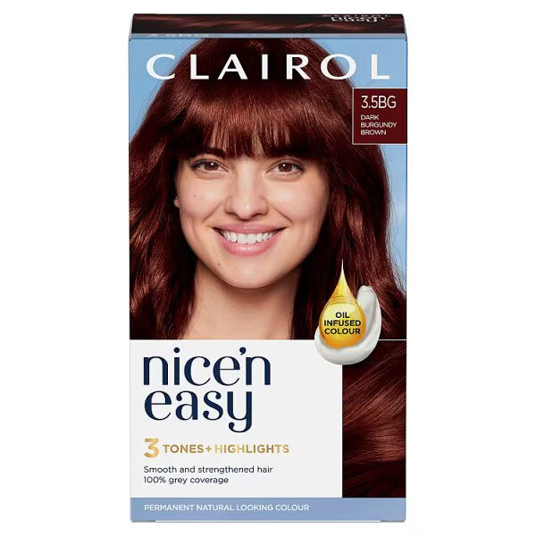 Clairol Nice 'n Easy Permanent Hair Colour Burgundy