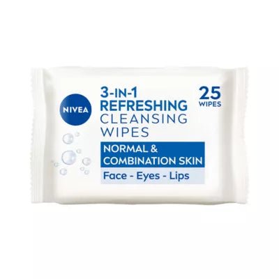 NIVEA Cleansing Face Wipes Normal Skin 25 Pack - Direct2Customer