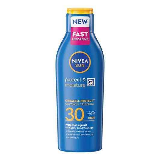 NIVEA SUN Protect & Moisture SPF 30 Sun Lotion 200ml - Direct2Customer