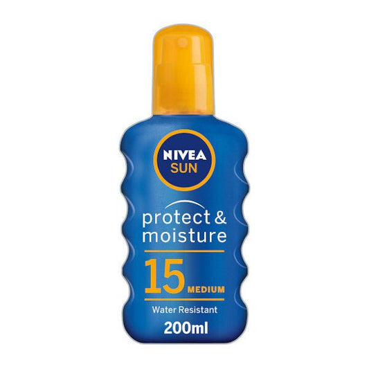 NIVEA SUN Protect & Moisture Sun Cream Spray SPF15 200ml - Direct2Customer