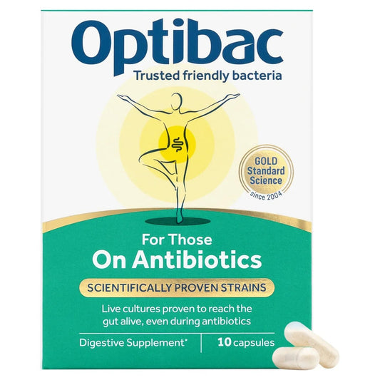 Optibac Probiotics For Those On Antibiotics - 10 Capsules - Direct2Customer