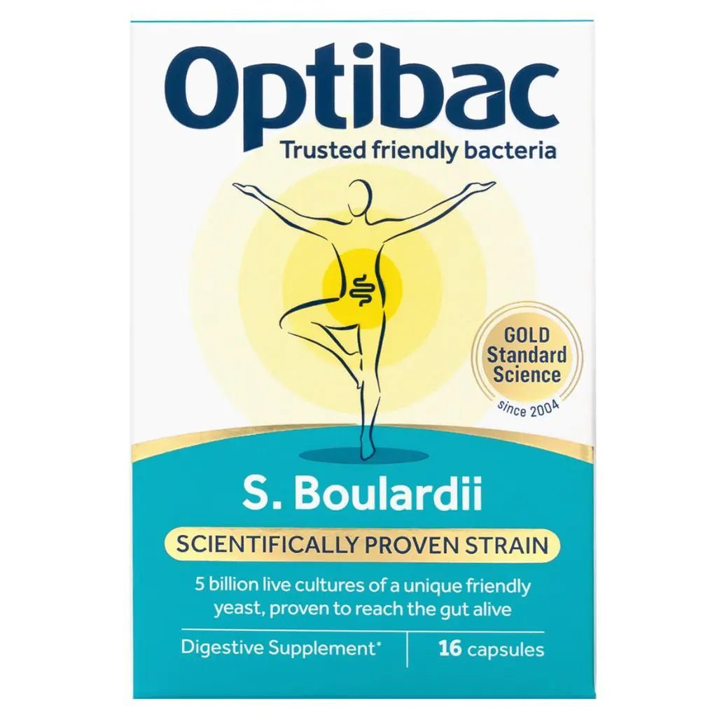 Optibac Saccharomyces Boulardii Capsules 16 - Direct2Customer