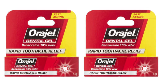 Orajel Dental Gel Regular 5.3g - Pack of 2