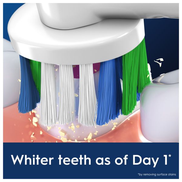 Oral-B Pro 3D White Toothbrush Heads, 4 Counts - Direct2Customer