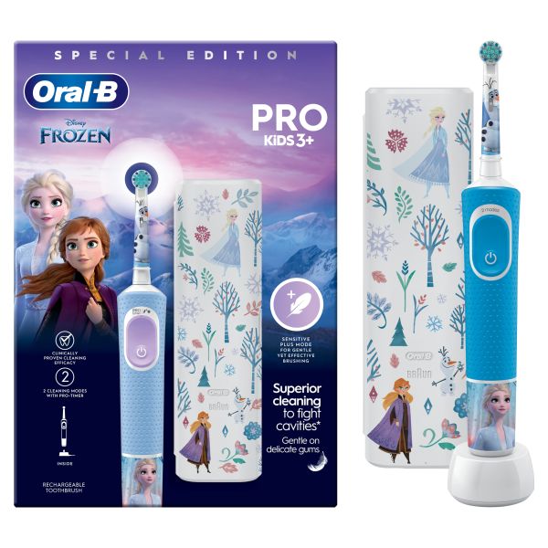 Oral-B Pro Kids Frozen Gift Set Electric Toothbrush Designed by Braun - Direct2Customer