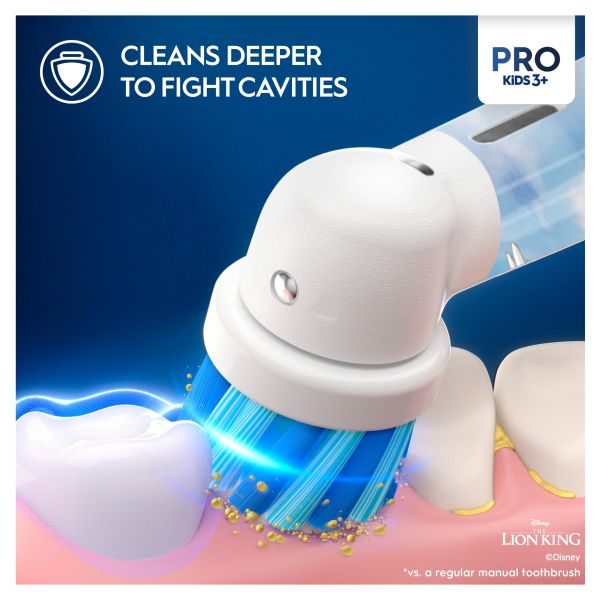 Oral-B Pro Kids Lion King Electric Toothbrush Designed by Braun - Direct2Customer