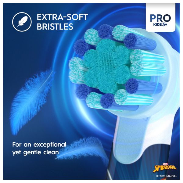 Oral-B Pro Kids Spider-Man Electric Toothbrush Designed by Braun - Direct2Customer