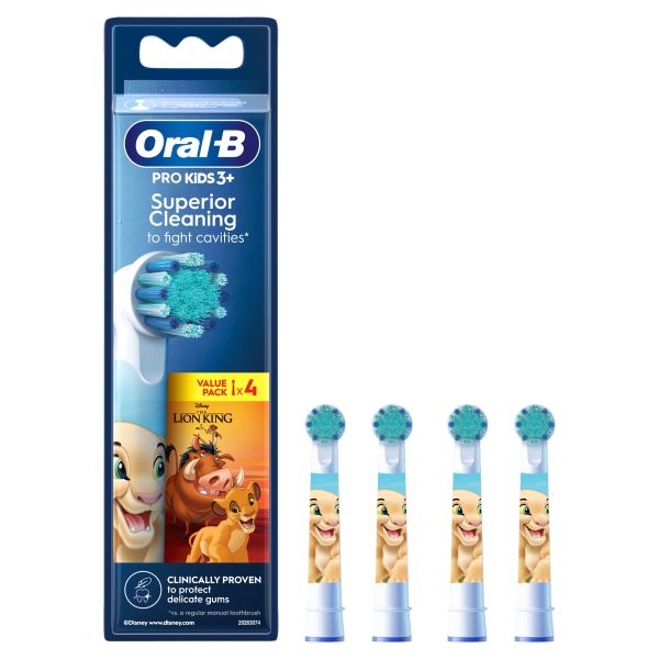 Oral-B Pro Kids Toothbrush Heads Featuring Disney The Lion King, 4 Counts - Direct2Customer