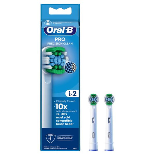 Oral-B Pro Precision Clean Electric Toothbrush Heads, 2 Counts - Direct2Customer