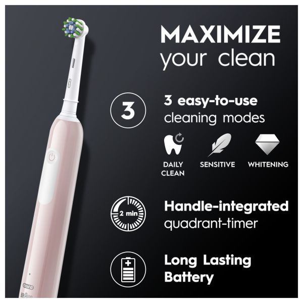 Oral-B Pro Series 1 Pink Electric Toothbrush with Travel Case - Direct2Customer