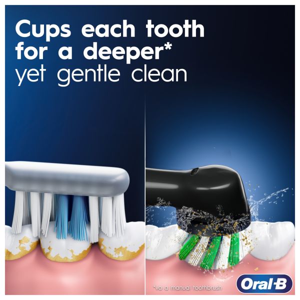 Oral-B Vitality Pro Black & Lilac Electric Toothbrushes - Direct2Customer