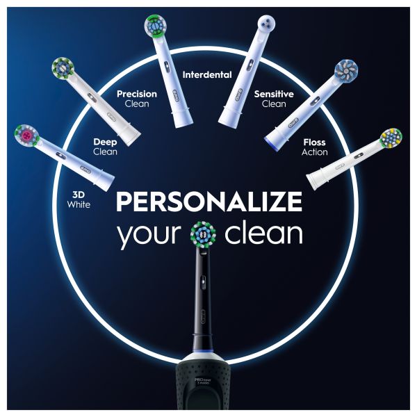 Oral-B Vitality Pro Black & Lilac Electric Toothbrushes - Direct2Customer