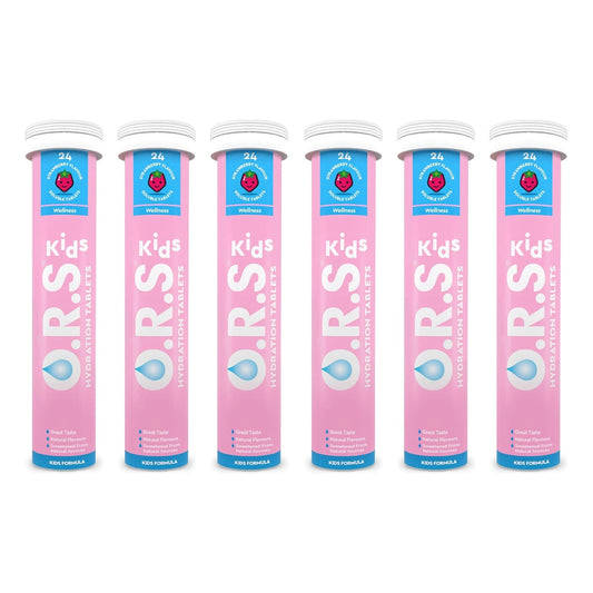 ORS Kids Strawberry Soluble Tablets 24 - Pack of 6 - Direct2Customer
