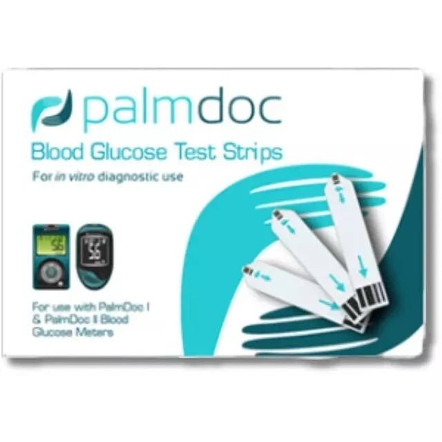 PalmDoc Blood Glucose Test Strips, Pack of 50 - Direct2Customer
