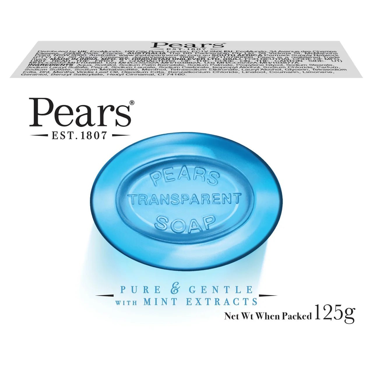Pears Blue Bar Soap 125g - Direct2Customer