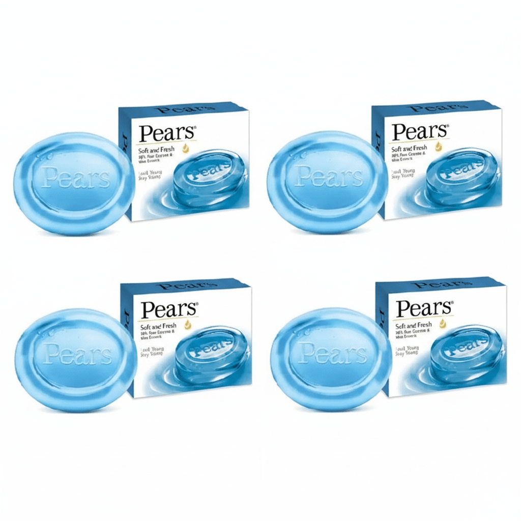 Pears Blue Bar Soap 4 x 125g - Direct2Customer