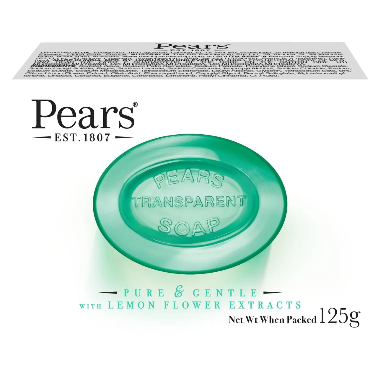 Pears Green Bar Soap 125g - Direct2Customer