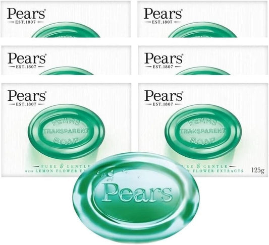 Pears Green Bar Soap 125g - Pack of 6 - Direct2Customer