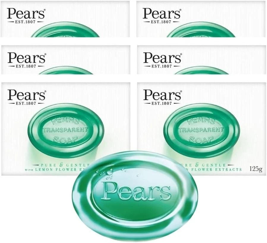 Pears Green Bar Soap 125g - Pack of 6