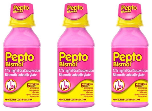 Pepto-Bismol Original Liquid 480ml - Pack of 3 - Direct2Customer